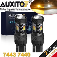 Auxito 7443 7444 Led Dual Color Switchback Amber White Turn Signal Lights 2800lm Auxito 7443 7444 Led Dual Color Switchback Amber White Turn Signal Lights 2800lm
