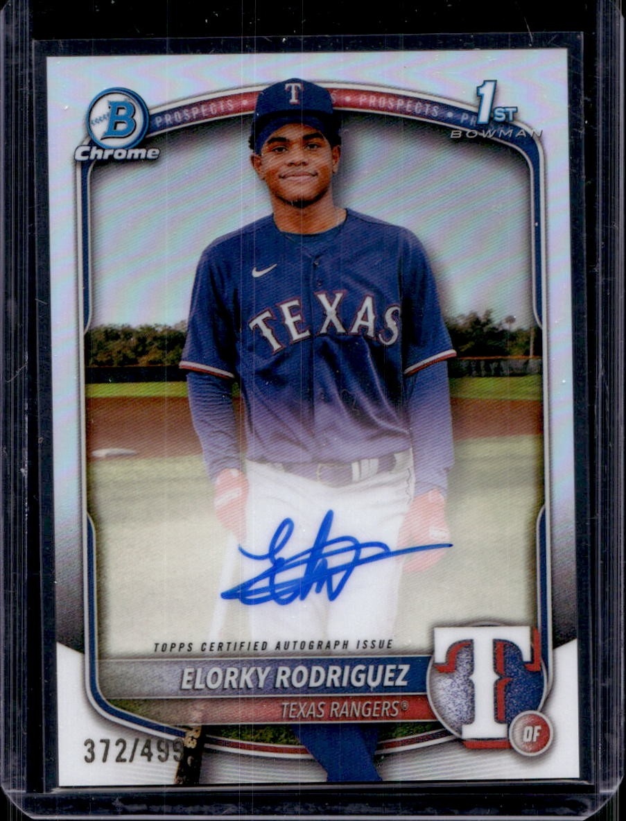 Elorky Rodriguez 2025 Bowman Chrome #CPA-ER Auto Refractor /499