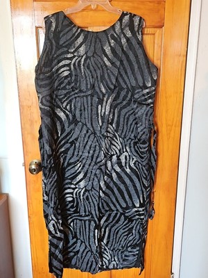 D&S Women's SLEEVELESS BLACK AND WHITE Dress size 3XL NWOT 
