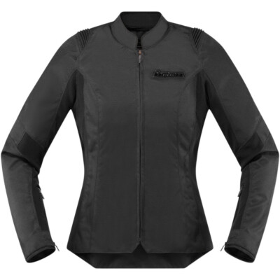 バイクウェア・装備 Icon OVERLORD SB2 STEALTH TEXTILE JACKET Icon Women's Overlord SB2 Textile Jacket CE Certified (Stealth