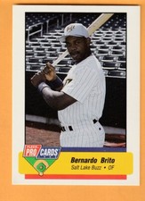 Bernado Brito Salt Lake Buzz 1994 Triple A All-Stars Fleer/ProCards #AAA15 11U