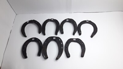 Vintage Horseshoes Metal Forged Refurbished Dug Out  Blacksmit Rarity Old 7 pcs