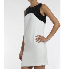 Michael Kors bicolour cream dress sleevless size 8 (medium)