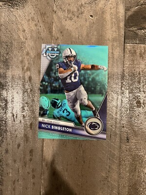 2023 Bowman U Nick Singleton Aqua Refractor /299 Teal Penn State University