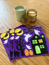3 Sheets Vintage Mrs. Grossman’s Halloween Sticker Sheets “Boo!” 1992