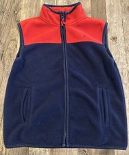 Janie And Jack Boys Blue And Red Zip Up Vest Size 3 To 4