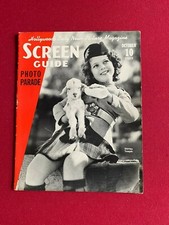 1937, Shirley Temple, "SCREEN GUIDE" Oversize Magazine No Label Scarce