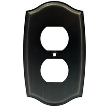 Oil Rubbed Bronze Receptacle Outlet Wall Plate