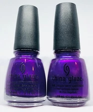 China Glaze Nail Polish COCONUT KISS 567 True Purple Mage Shimmer Lacquer
