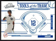 2005 Playoff Absolute Memorabilia Tools Trade Blue #TT-40 Alfonso Soriano /150