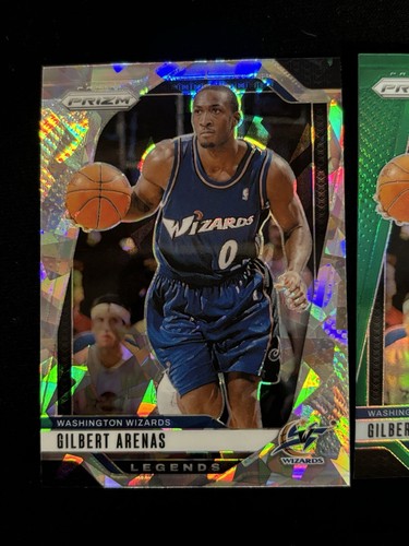 24-25 Panini Prizm Gilbert Arenas #275 Legends Ice & Green Prizm - Picture 2 of 4