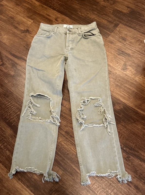 We the Free by Free People Maggie Mid-Rise Straight-Leg Jeans Size 25