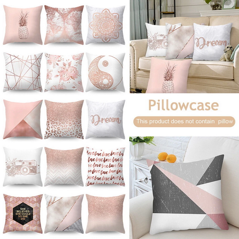 Geometric cushions rose gold sale