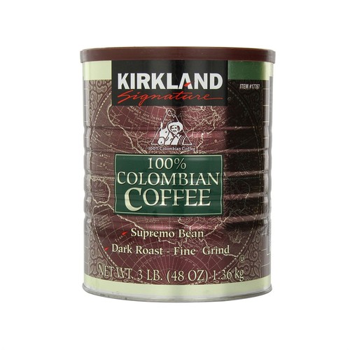 Kirkland Signature Colombian Ground Coffee Dark Roast Fine Grind 3lb
