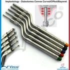 Dental Implantology Sinus Elevation Osteotomes Convex Offset Curved Bayonet Set