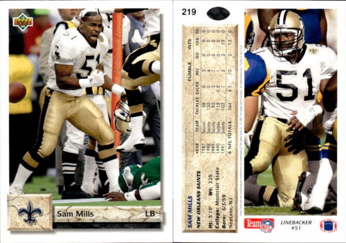 1992 Upper Deck Series 1 Football Complete Your Set #1-250 You Pick! - Picture 169 of 192