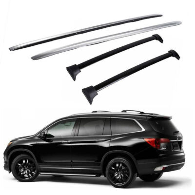 4Pcs Fits for Honda Pilot 2016-2021 Aluminum Roof Rail Racks Cross Bar Crossbar 