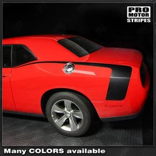 Dodge Challenger Rear Quarter Side Stripes Decals 2011 2012 2013 2014 Pro Motor