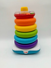 Fisher Price Large Rock A Stack, Stacking Ring Toy 6 Plastic Rings Learning 2019
