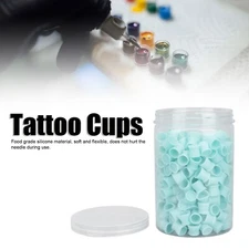 300pcs Tattoo Ink Cups Food Grade Silicone Multipurpose Disposable Tattoo