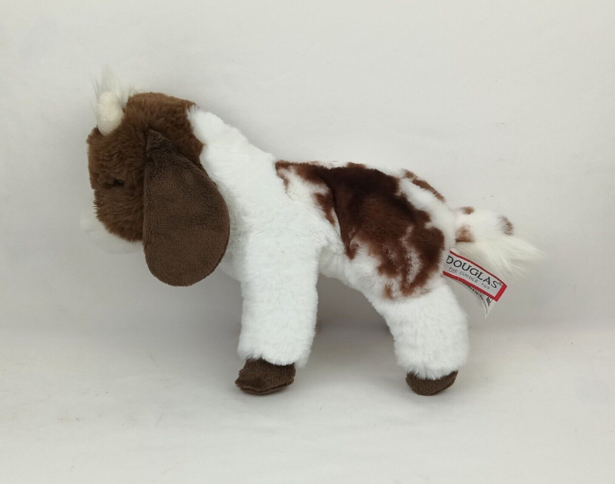 Gilda Goat Plush Rattle Blankie Toy - Soft Brown Polyester, 13 X 11 Inches, With Rattle In Head For Babies & Toddlers