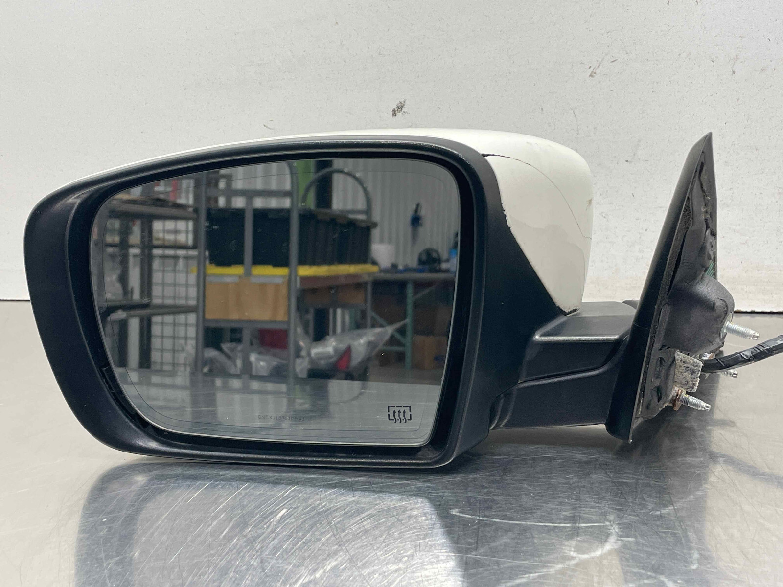 2014 Maserati Ghibli OEM Left Hand Drivers Side Power Door Mirror Bianco White