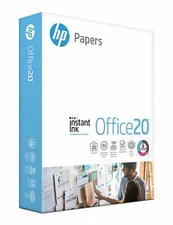 HP Office20 Printer Paper, White Letter Size 8.5" x 11", One Ream / 500 Sheets