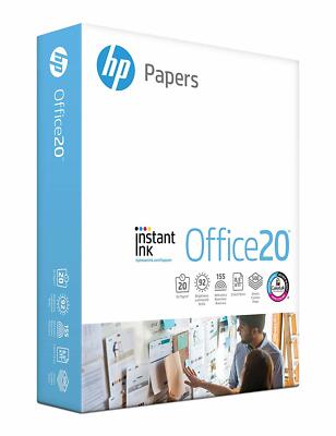 HP Office20 Printer Paper, White Letter Size 8.5'' x 11'', One Ream / 500 Sheets