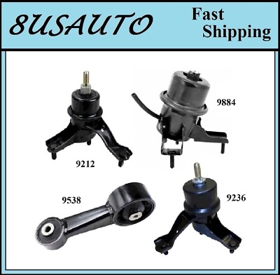 4PCS MOTOR & TRANS MOUNT FIT 2008-2012 TOYOTA AVALON 3.5L - AUTO TRANS