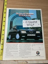 Alfa Romeo Black 164 Cars Vintage 1992 Print Advertisement