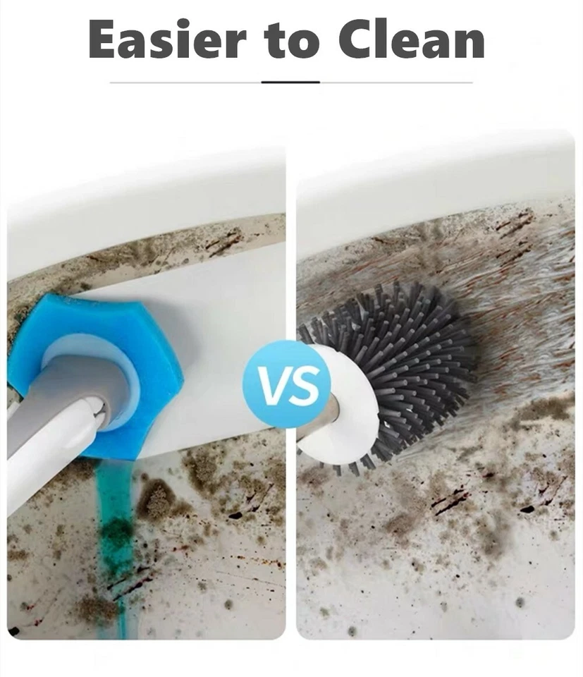 BOOMJOY Disposab Toilet Brush Replaceable Head Long Handle Bathroom Brush - image 2 of 4