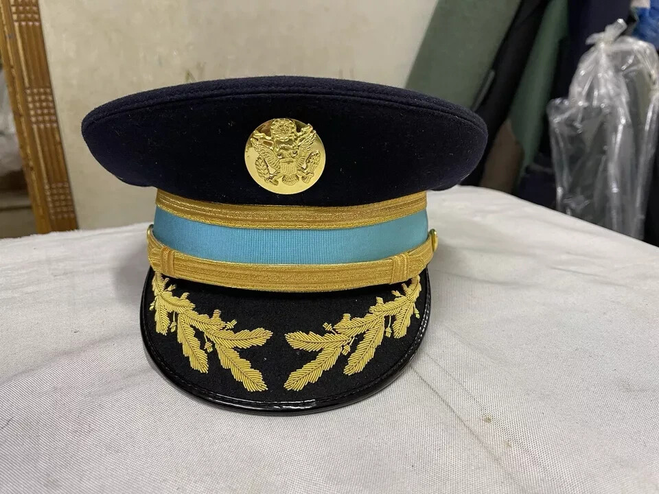 U.S. Army General Officer Fur Felt Enlisted Dress Blue Service Cap