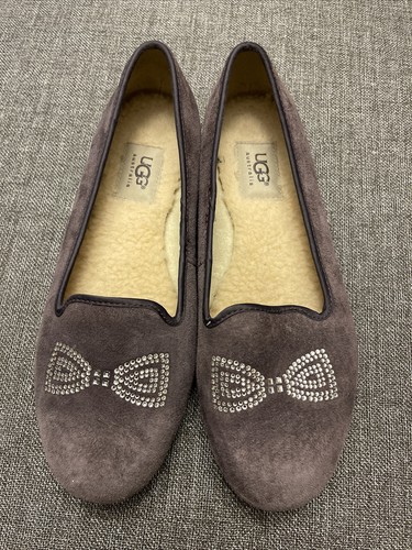 ugg suede slip ons