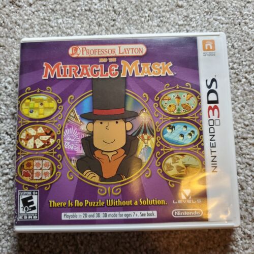 Professor Layton and the Miracle Mask complete in box Nintendo 3DS CIB
