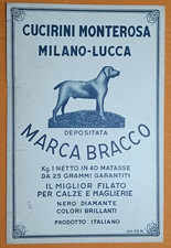 Monterosa Needles, Original Bracco Brand Advertising Sign In Cardboard - 10141