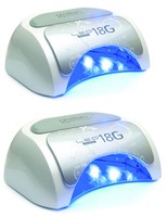 2) Gelish 18g Professional 5 Finger Salon Gel Nail Polish Led Curing Lamps, Pair on sale 2) Gelish 18g Professional 5 Finger Salon Gel Nail Polish Led Curing Lamps, Pair on sale