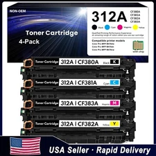GATAPO® 4PK CF380A 312A Toner for HP Laserjet Pro MFP M476dn M476dw (With Chip)