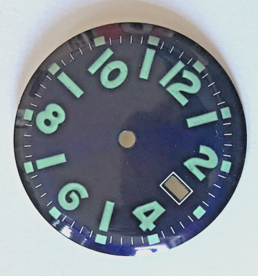 Cadran De Montre Plongée Diver CHP 680 - Diamètre 29,8 Mm, Noir, Sans Date - Neuf D'ancien Stock