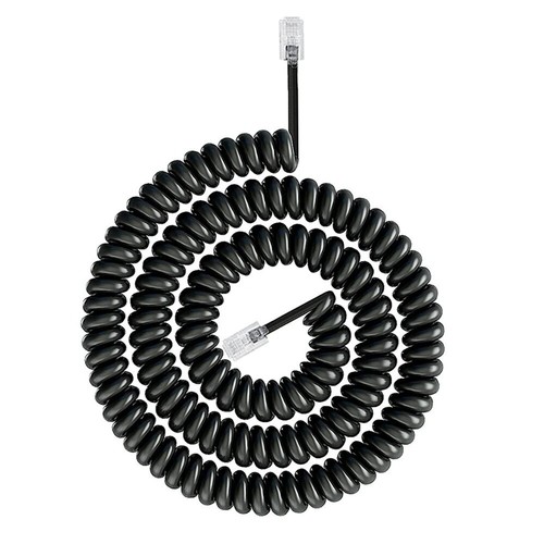 2M/3M Telephone Spiral Wire Four Core Phone Handset Curly Cord Cable RJ9 4P4C - Zdjęcie 12 z 15