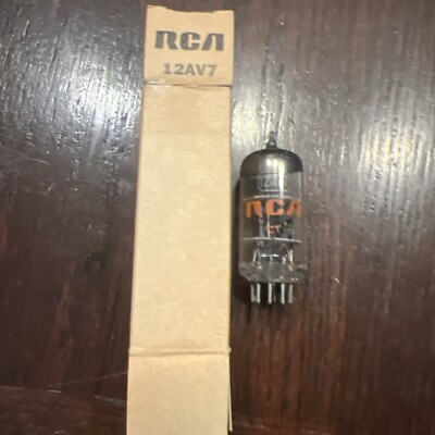 RCA 12AV7 NOS NIB 9000/9250gm Black Plates Copper Grid Halo Serious Tubes S631