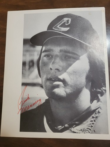 Rick Manning (baseball) foto autografata / Cleveland Indians -- ##LAST ONE##