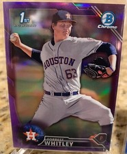 2016 Bowman Chrome Forrest Whitley Refractor Lot (8) Purple blue Silver