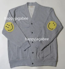[ size 3 ] Kapital Capital Smily Patch Sweat Cardigun Gray From Japan New