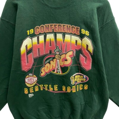 Seattle Supersonics basketball graphic forest green Sweatshirt KV23967