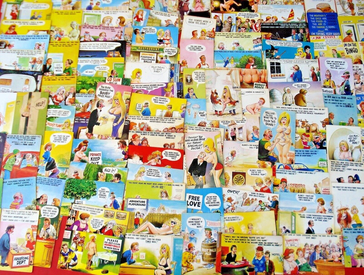 VINTAGE BAMFORTH BLACK TRIANGLE COMIC SAUCY POSTCARDS G /VG CHOOSE FROM LIST B9