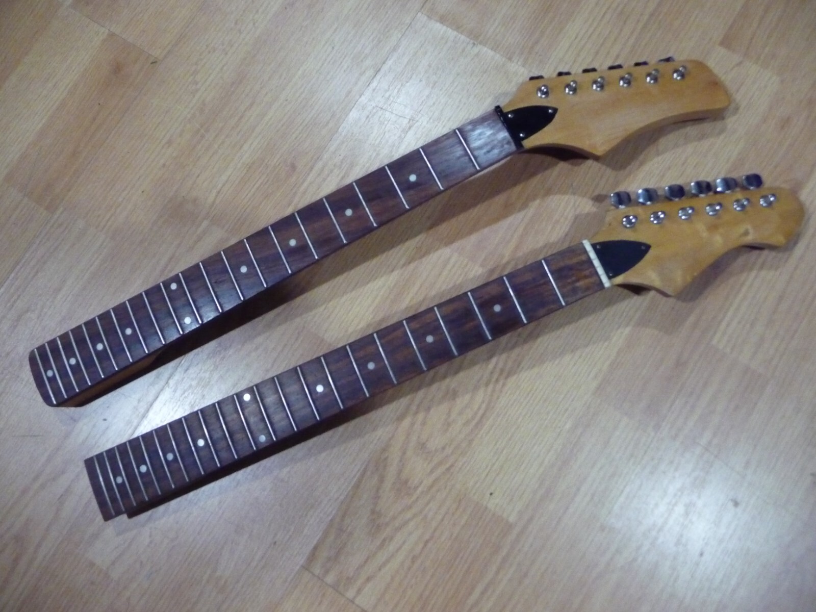 VINTAGE MYSTERY tiltback guitar necks lot of 2 PROJECT PARTS eBay