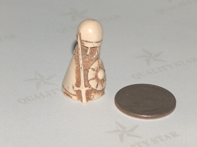 Hnefatafl Viking Chess Game of Kings Tan Resin Replacement Piece 1.25'' 3cm Tall