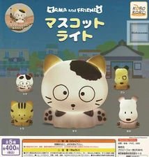 Tama and Friends Mascot Light Capsule Toy 5 Types Full Comp Set Gacha New Japan