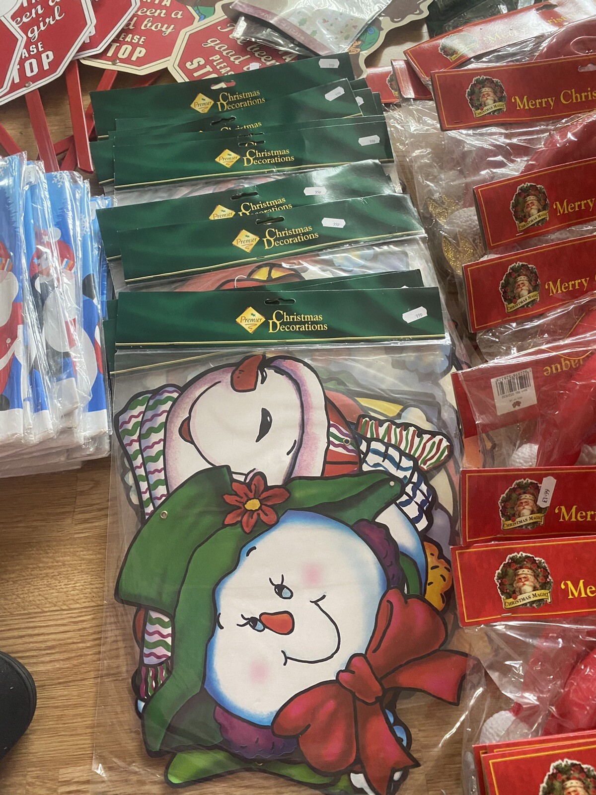 Job Lot Of New Christmas Decorations Shop Stock Clearance Resale Santa