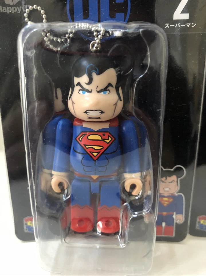 RARO Superman Wonder Woman DC 100% Bearbrick Liga de la Justicia Lote de 2 figuras USSelle Foto 2 de 3